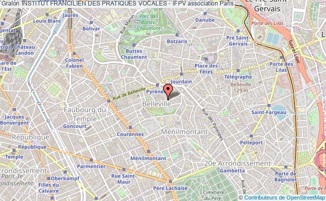 plan association Institut Francilien Des Pratiques Vocales - Ifpv Paris