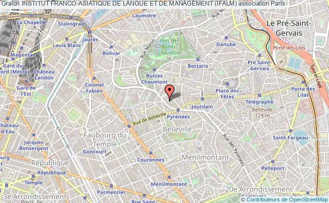 plan association Institut Franco-asiatique De Langue Et De Management (ifalm) Paris