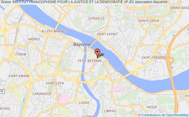plan association Institut Francophone Pour La Justice Et La Democratie (ifjd) Bayonne