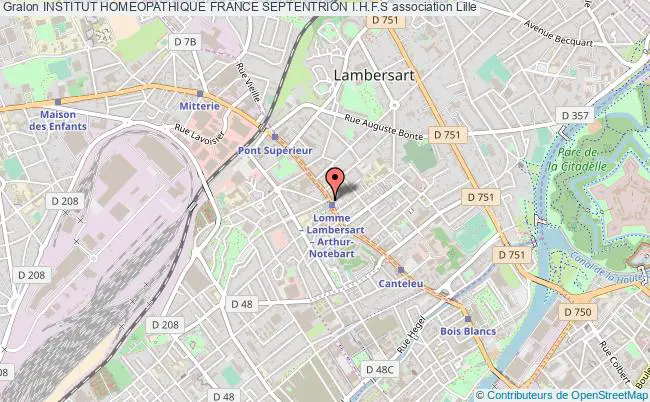 plan association Institut Homeopathique France Septentrion I.h.f.s Lille