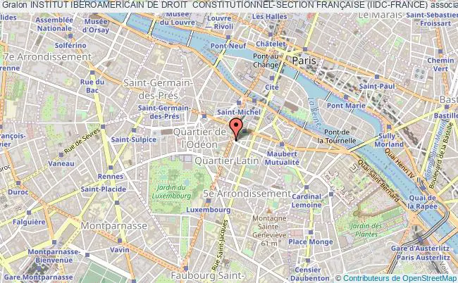 plan association Institut Iberoamericain De Droit  Constitutionnel-section FranÇaise (iidc-france) Paris