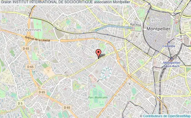 plan association Institut International De Sociocritique Montpellier