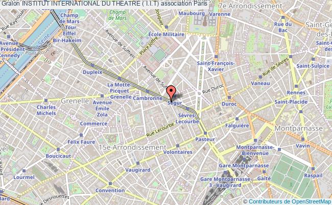 plan association Institut International Du Theatre ( I.i.t) Paris