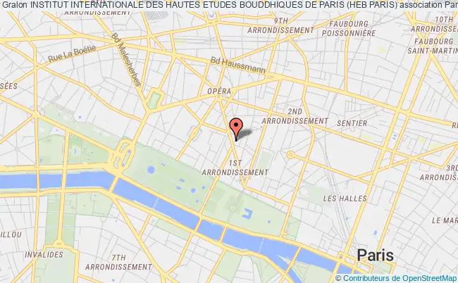 plan association Institut Internationale Des Hautes Etudes Bouddhiques De Paris (heb Paris) Paris