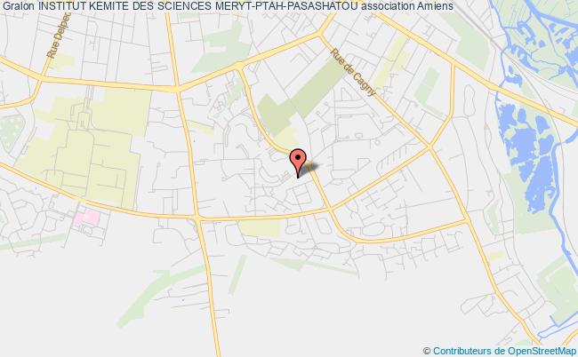 plan association Institut Kemite Des Sciences Meryt-ptah-pasashatou Amiens