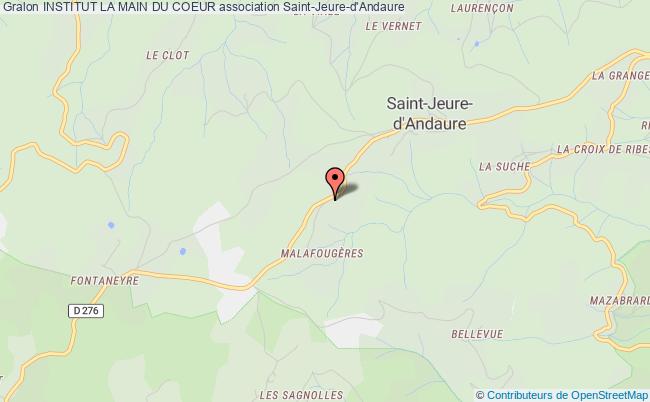 plan association Institut La Main Du Coeur Saint-Jeure-d'Andaure