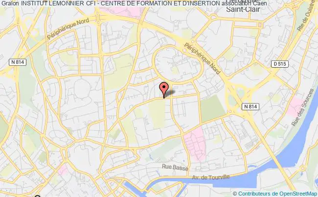 plan association Institut Lemonnier Cfi - Centre De Formation Et D'insertion Caen