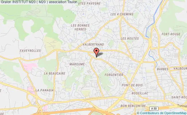 plan association Institut M20 ( M20 ) Toulon