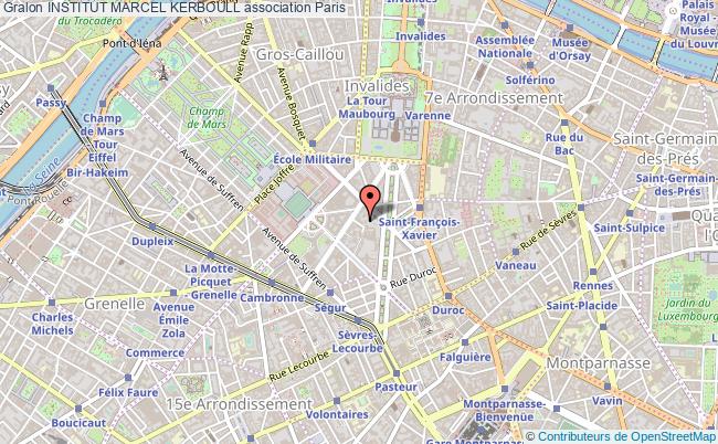 plan association Institut Marcel Kerboull Paris