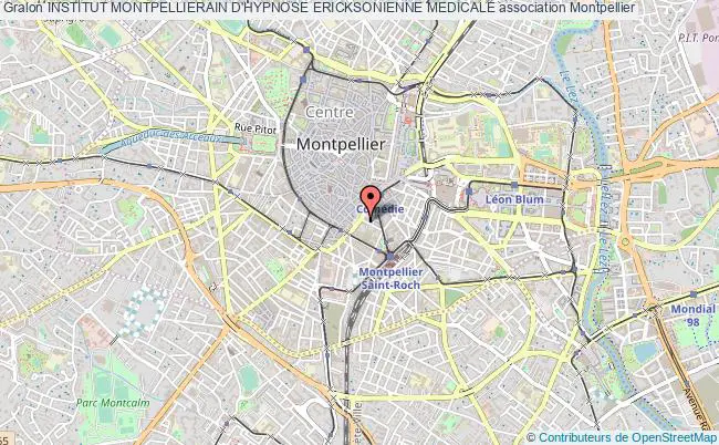 plan association Institut Montpellierain D'hypnose Ericksonienne Medicale Montpellier