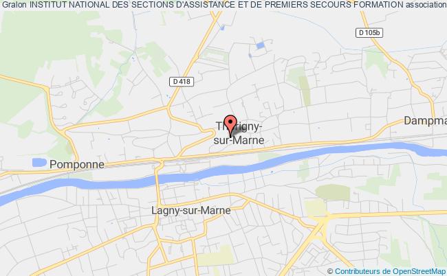 plan association Institut National Des Sections D'assistance Et De Premiers Secours Formation Thorigny-sur-Marne