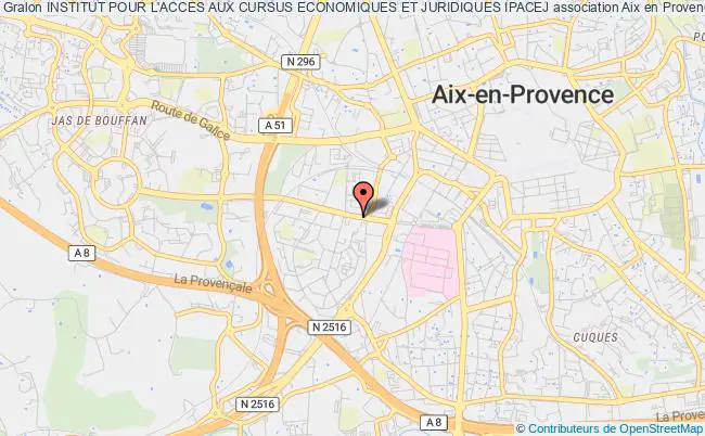 plan association Institut Pour L'acces Aux Cursus Economiques Et Juridiques Ipacej Aix-en-Provence