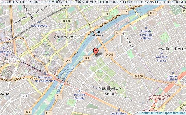 plan association Institut Pour La Creation Et Le Conseil Aux Entreprises Formation Sans Frontiere Icce Neuilly-sur-Seine