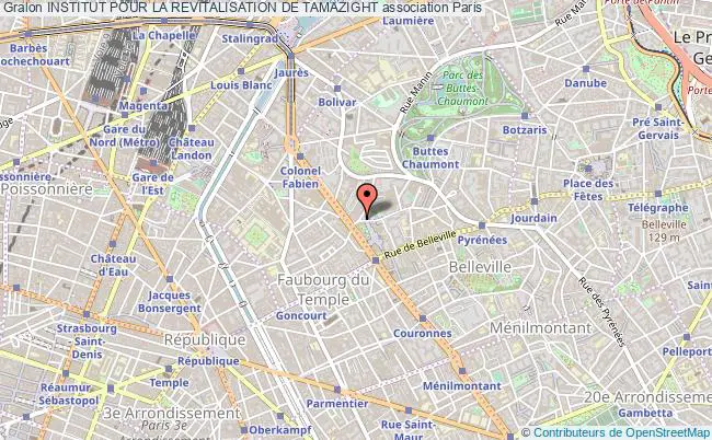 plan association Institut Pour La Revitalisation De Tamazight Paris