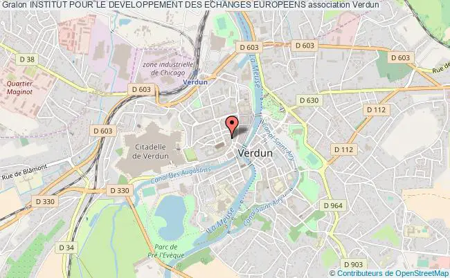 plan association Institut Pour Le Developpement Des Echanges Europeens Verdun
