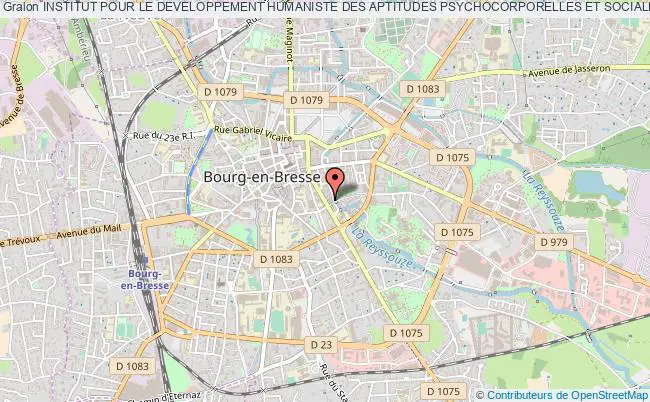 plan association Institut Pour Le Developpement Humaniste Des Aptitudes Psychocorporelles Et Sociales (idhaps) Bourg-en-Bresse