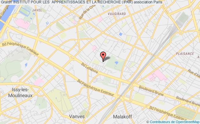 plan association Institut Pour Les  Apprentissages Et La Recherche (ipar) PARIS