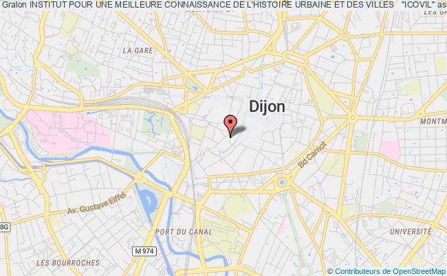 plan association Institut Pour Une Meilleure Connaissance De L'histoire Urbaine Et Des Villes   "icovil" Dijon
