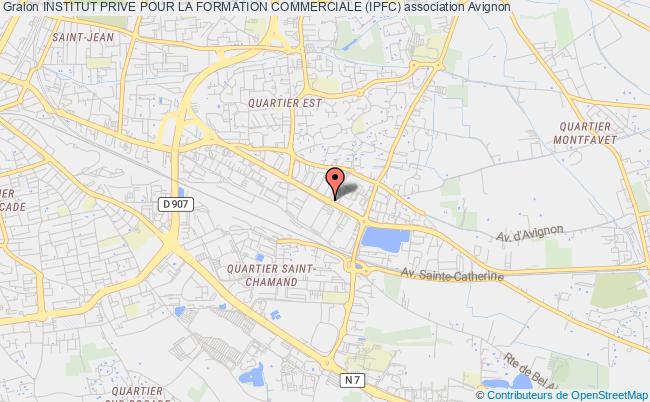 plan association Institut Prive Pour La Formation Commerciale (ipfc) Avignon