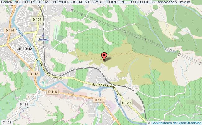 plan association Institut Regional D'epanouissement Psychocorporel Du Sud Ouest Limoux
