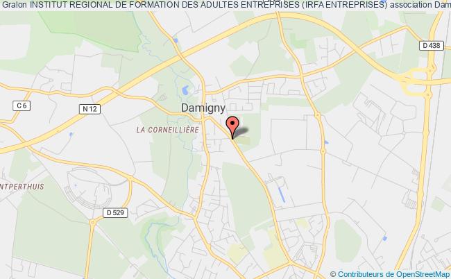 plan association Institut Regional De Formation Des Adultes Entreprises (irfa Entreprises) Damigny