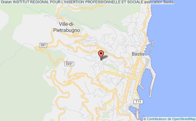 plan association Institut Regional Pour L'insertion Professionnelle Et Sociale Bastia