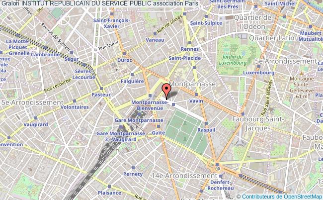 plan association Institut Republicain Du Service Public Paris
