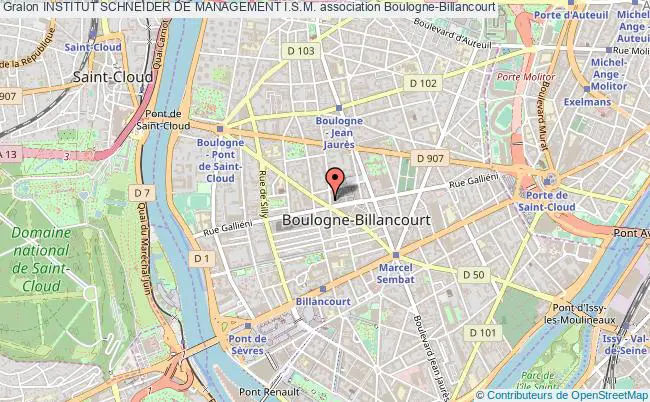 plan association Institut Schneider De Management I.s.m. Boulogne-Billancourt