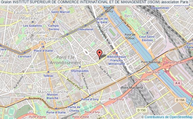 plan association Institut SupÉrieur De Commerce International Et De Management (iscim) Paris