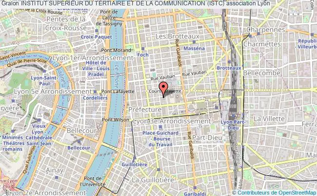 plan association Institut Superieur Du Tertiaire Et De La Communication (istc) Lyon 3e Arrondissement