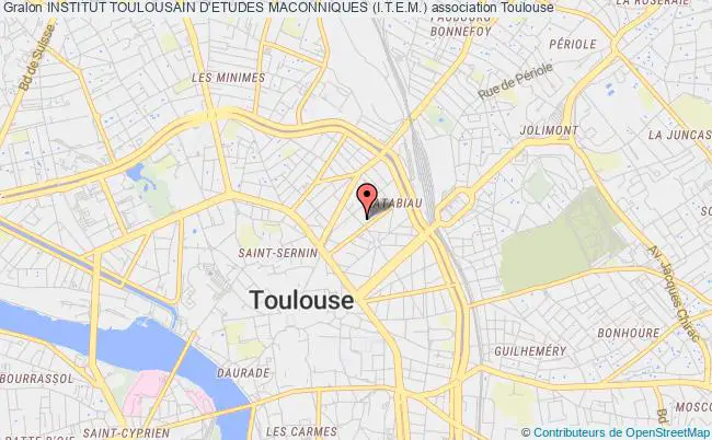 plan association Institut Toulousain D'etudes Maconniques (i.t.e.m.) Toulouse