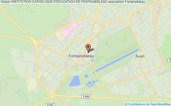 plan association Institution Catholique D'education De Fontainebleau Fontainebleau