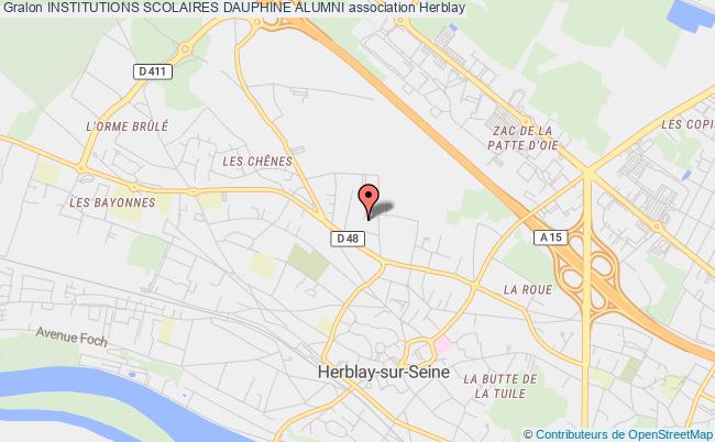 plan association Institutions Scolaires Dauphine Alumni Herblay-sur-Seine