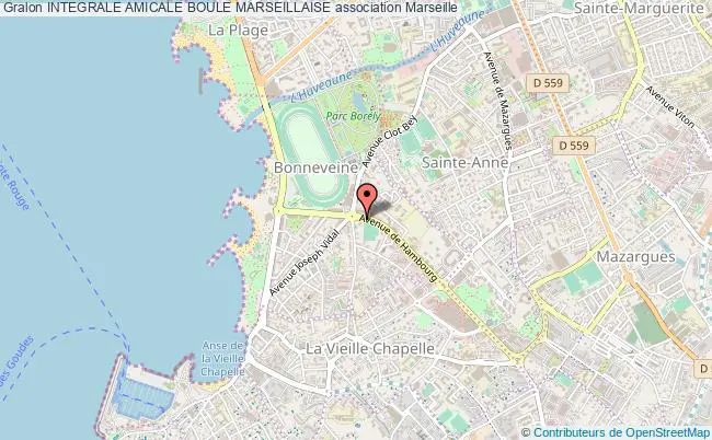 plan association Integrale Amicale Boule Marseillaise Marseille