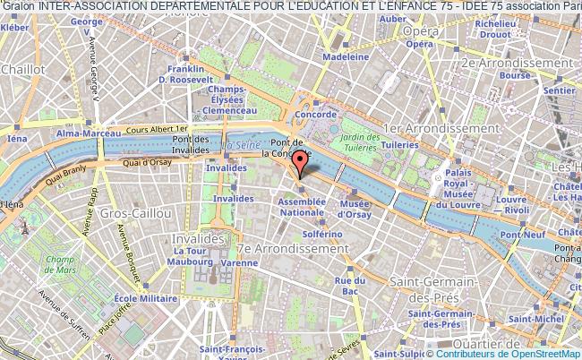 plan association Inter-association Departementale Pour L'education Et L'enfance 75 - Idee 75 Paris