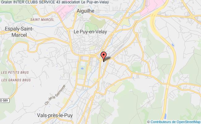plan association Inter Clubs Service 43 Le Puy-en-Velay