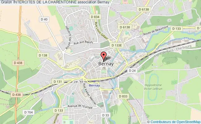 plan association Intercites De La Charentonne Bernay