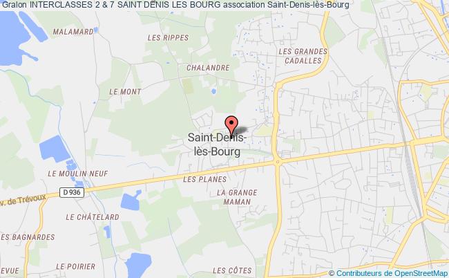 plan association Interclasses 2 & 7 Saint Denis Les Bourg Saint-Denis-lès-Bourg