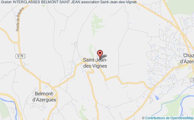 plan association Interclasses Belmont Saint Jean Saint-Jean-des-Vignes