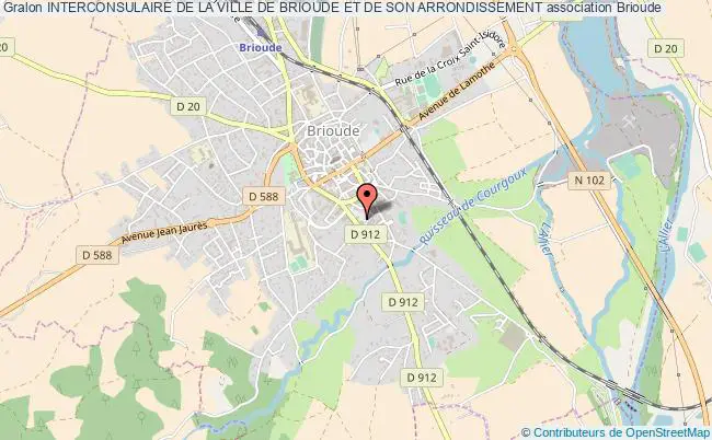 plan association Interconsulaire De La Ville De Brioude Et De Son Arrondissement Brioude