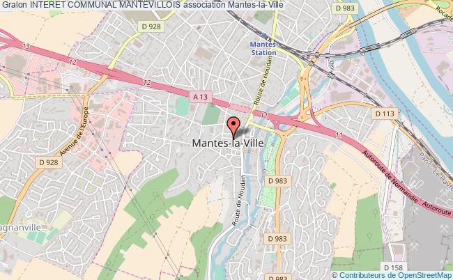 plan association Interet Communal Mantevillois Mantes-la-Ville