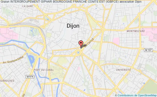 plan association Intergroupement Giphar Bourgogne Franche Comte Est (igbfce) Dijon
