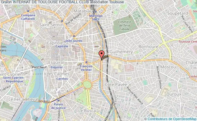 plan association Internat De Toulouse Football Club Toulouse
