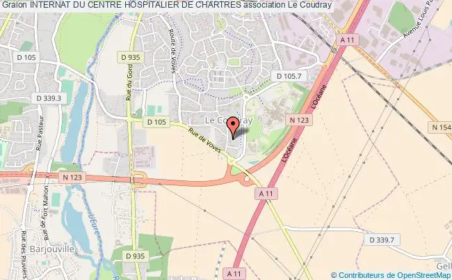 plan association Internat Du Centre Hospitalier De Chartres Le Coudray
