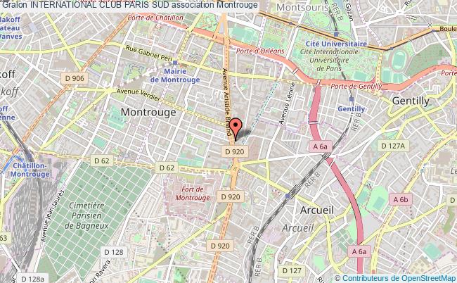 plan association International Club Paris Sud Montrouge