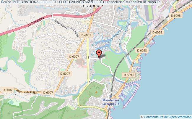 plan association International Golf Club De Cannes Mandelieu Mandelieu-la-Napoule