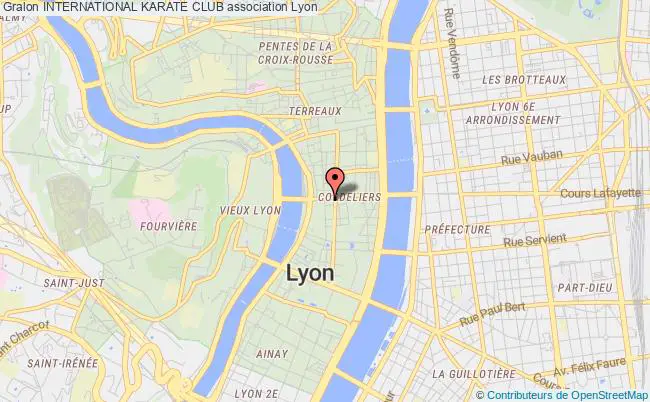 plan association International Karate Club Lyon