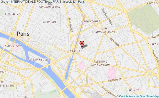 plan association Internationale Football Paris Paris