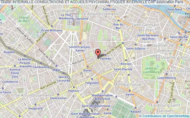 plan association Intervalle Consultations Et Accueils Psychanalytiques Intervalle Cap Paris
