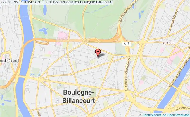 plan association Investinsport Jeunesse Boulogne-Billancourt